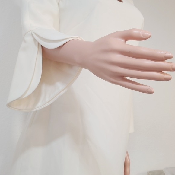 WHBM Petal-Sleeve Shift Mini Dress Size 4 - Picture 8 of 15